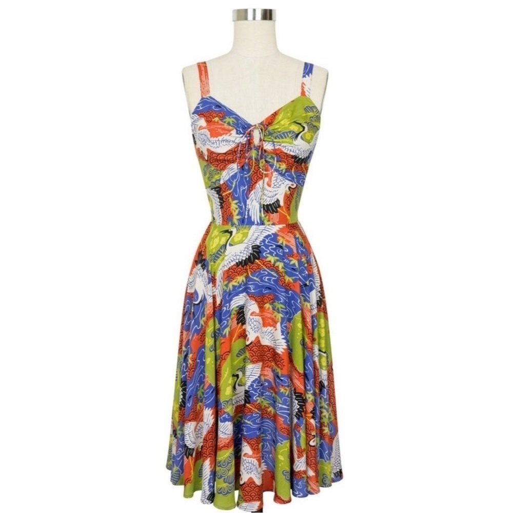 Trashy Diva L'Amour Dress in Crane Print - Size 0